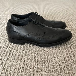 Cole Haan Hamilton Grand Men’s Leather Wingtip Dress Shoe Black Size 7.5M